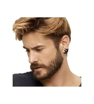 Siyah Erkek Halka Küpe
