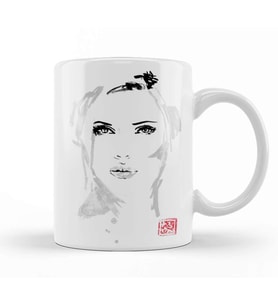 Scarlett Johansson Kupa Bardak Porselen
