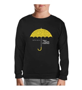 How I Met Your Mother - Umbrella Siyah Çocuk Sweatshirt