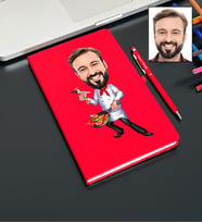 Kişiye Özel Aşçı Tasarımlı Karikatür Defter Ve Kalem Seti 74