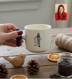 Kişiye Özel Karikatürlü Cute But Libra Terazi Burcu T Kupa Doğum Günü Hediyesi