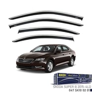 Niken Skoda Uyumlu Süper B Kromlu Cam Rüzgarlığı 2015 - 2019 (Karışık)