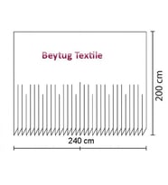 Polyester Kumaş Kahverengi Çiçekli Büyük Ölçü Banyo Perdesi & Plastik Askı Aparatı Hediye (Çok Renkli)