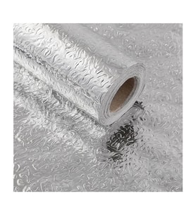 Duvar Kağıdı Rulo Gümüş Alüminyum Folyo Kendinden Yapışkanlı Raf İçi, Su Geçirmez Folyo 2m x 60cm