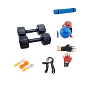 PS SPOR 4 KG DAMBIL X 2 ADET = 8 KG + 5 ÇEŞİT PLASTES VE EGZERSİZ SETİ
