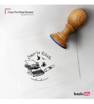 Kişiye Özel Kitap Damgası Kitap Mührü Kaşe Kitap Mühür Özel Damga 322