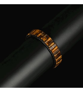 Clays Jewellery Kaplan Gözü Dikdörtgen & Silindir Kesim Bileklik, Unisex / Kadın / Erkek