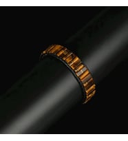 Clays Jewellery Kaplan Gözü Dikdörtgen & Silindir Kesim Bileklik, Unisex / Kadın / Erkek