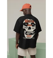 Misfits Müzik Grubu Baskılı Unisex Oversize Rock Metal Tişört