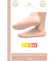 #SilikonPatik Medikal Yumuşak Topuk Çatlak Giderici Nemlendirici Destekli Rahatlatıcı Silikon Patik
