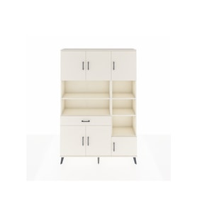 Arges Dolap 10 Raflı Tek Çekmeceli 6 Kapaklı 132x30x195 Aytaşı-Aytaşı/Aytaşı