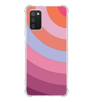Samsung Galaxy A02s  Köşe Korumalı Antişok Kapak Renk Cümbüşü Tasarımlı  Silikon Kılıf (Şeffaf)