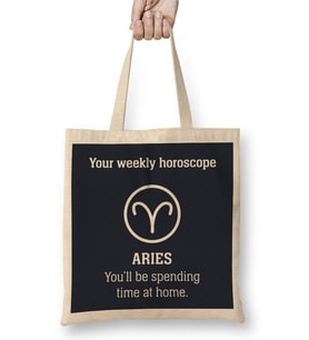 Your Weekly Horoscope Aries Self Isolation Bez Çanta Uzun Saplı