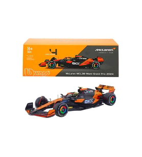 1:24 McLaren MCL38 Miami GP 2024 Formula 1 Yarış Arabası – Koleksiyonluk F1 Model (Çok Renkli)