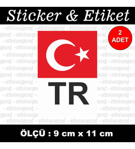 tr türk bayrak yeni etiket sticker - 2 adet çıkartma araba motosiklet kask atv tablet pc buzdolabı otomobil bilgisayar uyumlu
