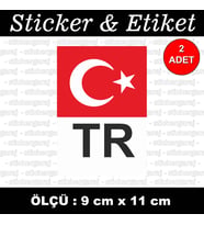 tr türk bayrak yeni etiket sticker - 2 adet çıkartma araba motosiklet kask atv tablet pc buzdolabı otomobil bilgisayar uyumlu