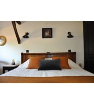 RİOLİGHT RETRO,VİNTAGE,RUSTİK ESKİTME MAFSALLI YATAK BAŞI METAL DUVAR APLİK 1 ADET FİYATIDIR (Siyah)