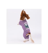 Pawstar Köpek Mor Sleeper Pijama Tulum XLarge Sırt38cm Göğüs55cm Boyun34cm