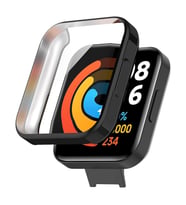 Microsonic Xiaomi Redmi Watch 2 Lite Kılıf 360 Full Round Soft Silicone Siyah