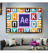 Altın Çerçeveli dekoratif tablo a516 (Gold)