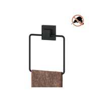 Tekno Tel EF-234 Yapışkanlı Banyo Kare Havluluk Siyah