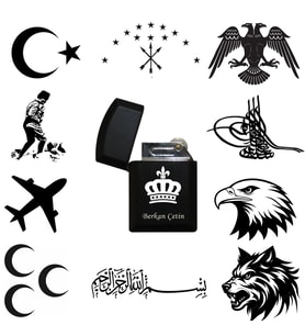 İsme Kişiye Özel Kral Tacı Temalı Gazlı Çakmak