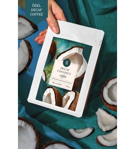 Decaf Coconut Coffee - Kafeinsiz Hindistan Cevizi Aromalı Çekirdek Kahve, 200 gr