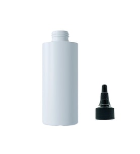 250ml beyaz plastik asansör kapaklı şişe, 24 adet, serum şişesi, tonik şişesi, asansör kapaklı şişe, sos şişesi, medikal şişe
