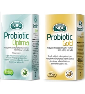 NBL Probiotic Gold 20 Stick Saşe + NBL Probiotic Optima 30 Çiğneme Tableti