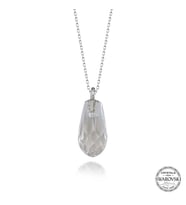 Swarovski Crystal Taşlı Drop Kesim Gümüş Kadın Kolye