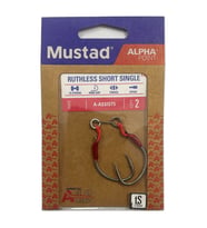 Mustad Alpha Point Ruthless Short Single A-ASSIST5 Asist Olta İğnesi 1/0 No / 2 Adet