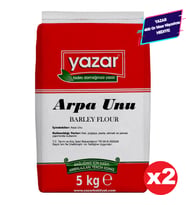 Yazar Taş Değirmende Öğütülmüş Arpa Unu 5 Kg X 2 Paket