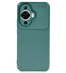 Nova 12S Kılıf Auto Focus Karbon Kapak - Koyu Yeşil
