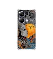 PrintiFy Xiaomi Redmi Note13 ile Uyumlu Simya Serisi Mozaik Tanrıça Tasarımlı Uv Baskılı Köşe Korumalı Antişok Kılıf