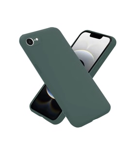 Newface Apple iPhone 16E Kılıf Nano içi Kadife Silikon - Koyu Yeşil