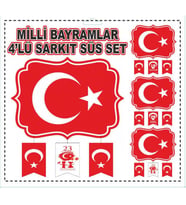 SÜS SARKIT MİLLİ BAYRAMLAR SETİ PK:1-