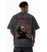 Kendrick Lamar Rapper Şarkıcı Baskılı Unisex Oversize Eskitme Yıkamalı Tişört