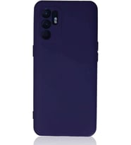 Reno 6 Kılıf Nano içi Kadife Silikon - Mor