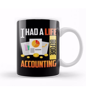 Cute & Funny I Had a Life Before Accounting CPA Kupa Bardak Porselen