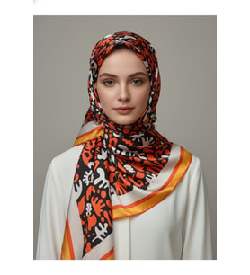 Ipekal Trend Dijital Baskı Batik Desenli Royan Eşarp Desen 3 Renk 10