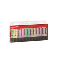 Penmark Fosforlu Kalem 12 Li Karışık Renk 6 Pastel 6 Simli Fosforlu Kalem