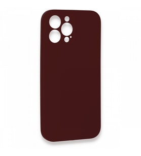 iPhone 13 Pro Max Kamera Korumalı Kılıf Lansman Legant Silikon (Bordo)