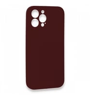 iPhone 13 Pro Max Kamera Korumalı Kılıf Lansman Legant Silikon (Bordo)