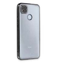 Xiaomi Redmi 9C Uyumlu Kılıf Lensli Silikon - Siyah