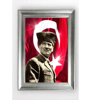 Gümüş Çerçeveli Atatürk Tablo cv603
