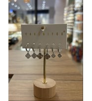 Yakemiyou Silver Yonca Konsept Altılı Küpe