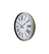 Krem 36 Cm Dekoratif Modern Duvar Saati (Standart)