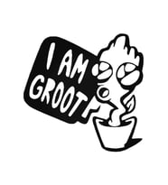 Guardians Baby Groot Sticker Oto 20 Cm