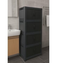 Mandella Safir 4 Lü Katlanabilir Çok Amaçlı Kapaklı Portatif Organizer Dolap Ant