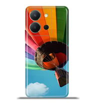 Vivo Y36 Kapak HD Renkli Dizayn Silikon Kılıf - Renkli Balon